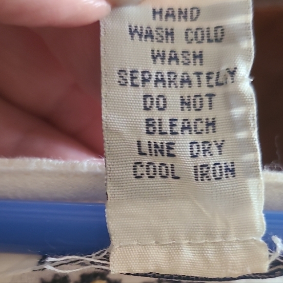 Lucky Brand Cream Tunic with Blue and Yellow Embroidery - Picture 8 of 10